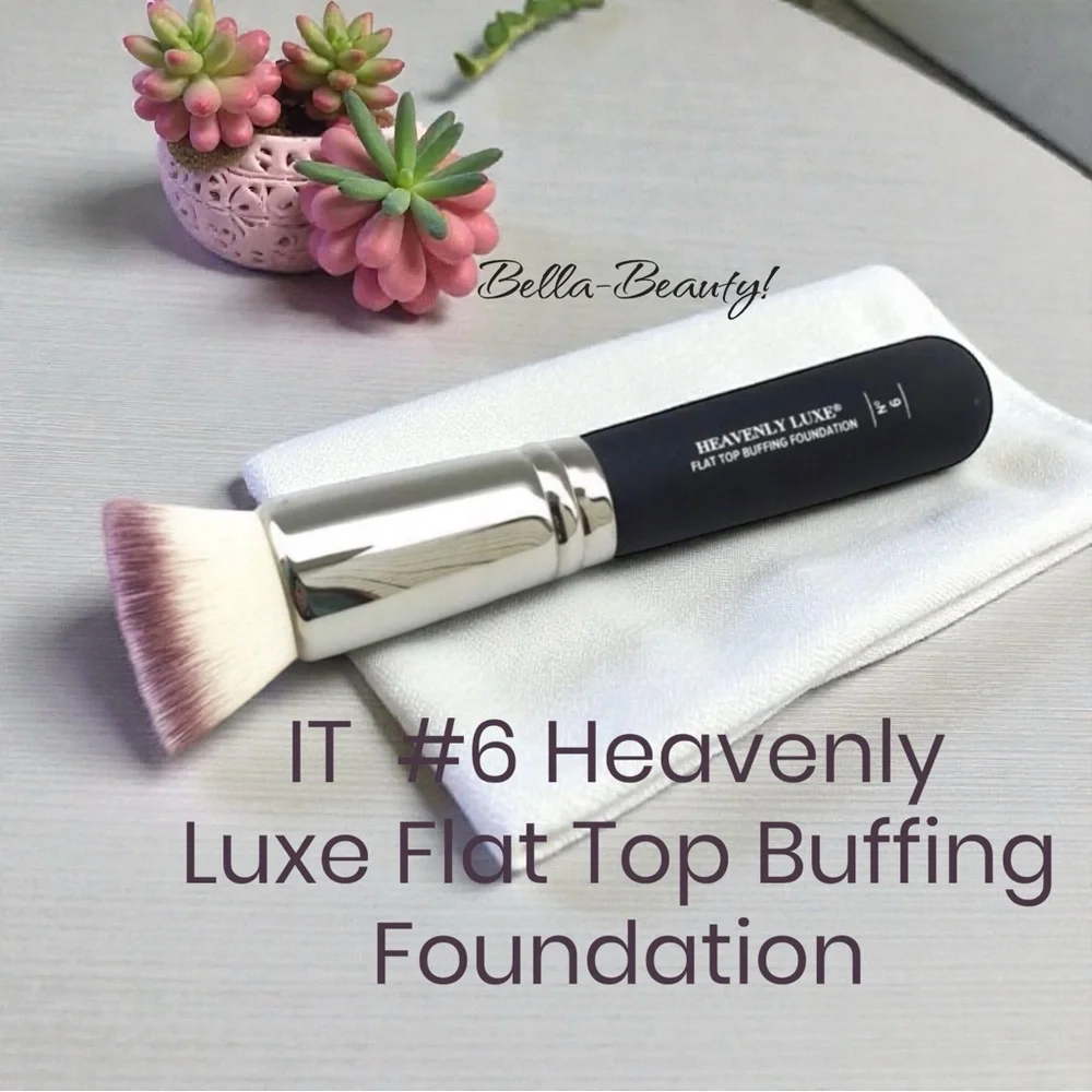 IT  #6 Flat Top Buffing Foundation Brush   ~NEW~